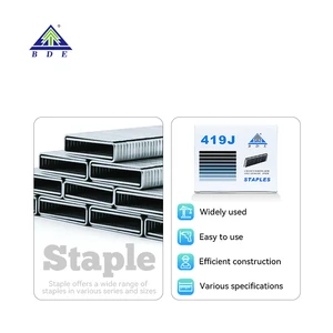 BDE 20GA Galvanized Steel Furniture Framing Nail Staples 4J 410J 413J 416J 419J 422J Pin for Furniture Construction