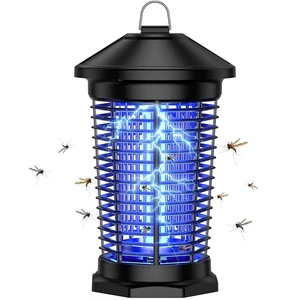 Electric Bug Zapper 1/2 Acre Outdoor Insect Control with Dual Lure Method 18W UV Light & Mosquito, 4000V Kill Grid