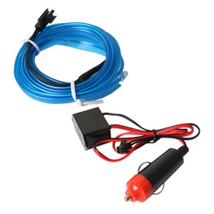 Car Interior Decorative Lamps Strips Atmosphere Lamp Cold Light Dashboard Console LED Ambient Lights 1/3/5m 12V USB/Cigarette