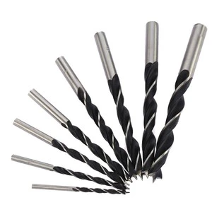 Profi High Speed Brad Point 20mm Auger Wood Core Drill Bits Black Oxide Finish Customized Length Hard Solid Wood Drilling