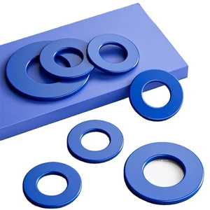 PTFE Plated Coated Te-flon Carbon Steel Flat Gasket Washers M8 M10 M6 Metal Screw Flat Washer Thickened for Enhanced Performance