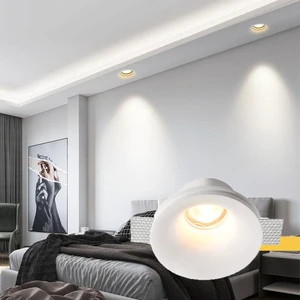 7W 10W Minimalist Plaster GU10 Spotlight 3CCT Dimmable COB Gypsum Lamp Living Room Bedroom Cloakroom Lighting Ceiling Downlight