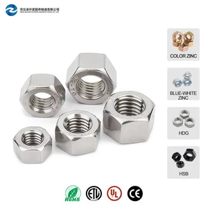 Carbon Steel Hex Nuts DIN934 Standard Coarse Thread M8 M10 M12 M16 M20 Industrial Hexagonal Nut For Steel Structure