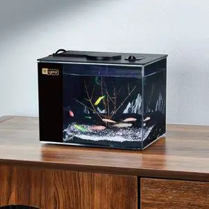 YEE Factory Wholesale Bedroom Desktop Small Acrylic Plastic Betta Goldfish Aquarium Fish Tank Aquarium