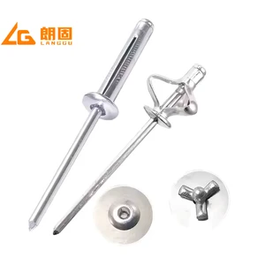 OEM 3-Fold Al/Fe SS 3-Fold Al Blind Rivet Tri-Grip Explosive Fasteners Wide Flat Head DIN Standard Made Copper Steel Brass