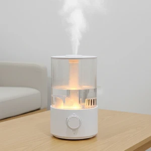 New Design 4L Ultrasonic Electric Humidifier With Night Light Low Noise For Bedroom/Desktop Household & Hotel Gift