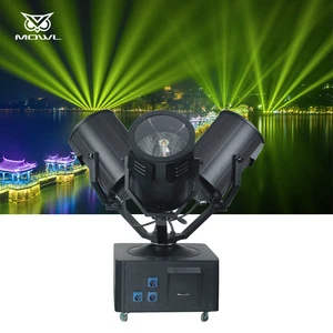 1000W 2000W Three Head Waterproof Search Light Rotating Outdoor Sky Rose Searchlights