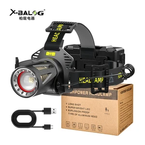 High Quality Outdoor 30W LED Head Light Aluminum Alloy Rechargeable Waterproof Telescopic Zoom LED Headlamps