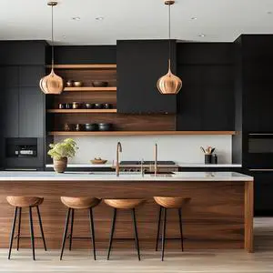 CBMmart Charming Modern Rustic Kitchen Ideas Pantry Bathroom Cabinets