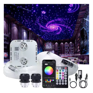 APP Remote Control RGBW 0.75mm 1mm 2mm 3mm Full Color DIY Pattern LED Fiber Optic Star Lights Led Fiber Optic Light