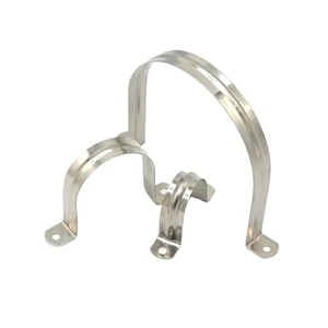 Stainless Steel U Type Hose Clamp Saddle Clips Pipe Clamp Routing Clamps