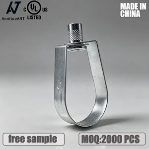UL Listed Zinc Plated Steel Adjustable Swivel Ring Hanger Pipe Support for Fire Sprinkler System and Electrical Conduit Piping