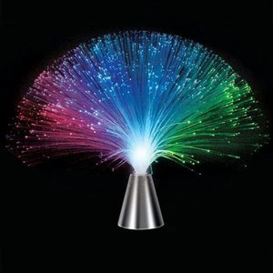 Juertown USB Rechargeable LED Fiber Optic Night Lamp Color-Changing Party Crystal Lights Battery Operated Optical Fountain Night