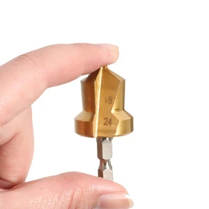 Dr. Giant PPR Multipurpose Drill Bit Efficient PVC Water Pipe Installation Titanium-Plated Step Drill Efficient Hole Drilling