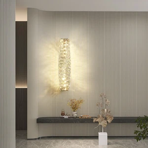 New Arrival Artistic Design Interior Golden Wall Lamp Living Room Hotel Lobby Long LED Wall Lights for Home