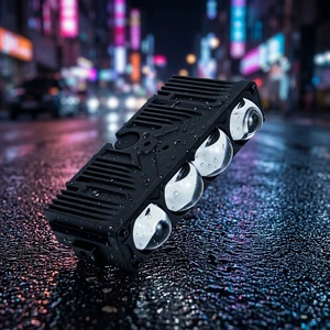 Super Bright Spotlight 11000LM IP67 Waterproof Die Casting 4 Eye LED Grille Light