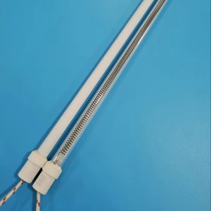 Manufacturer Wholesale Quartz Glass Infrared Halogen Heating Lamp for Plastic PET Laminating