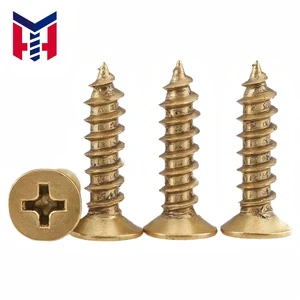 Yellow Zinc Steel Metric Drywall & Wood Self-Tapping Screws Cross Recessed Truss Head M3-M6