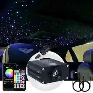 16W LED Fiber Optic Lamp Star Ceiling Kit Car Auto Roof Sky Twinkle Optical Fiber Light Engine Starlight Headliner Kit for Car