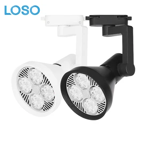 LOSO High Brightness Indoor Home Office Store Rail System Aluminum 35W 40W 45W LED Track Light