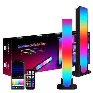 RGB LED Atmosphere Lamp USB Sound Pickup Remote Control Music Rhythm Motion for Gaming Modern E27 Cross-Border Night for
