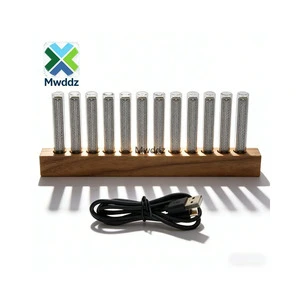 DC5V LED Audio Spectrum Light High Sensitivity Music Rhythm Light with 12 Adjustable Nixie Tubes for Decoration