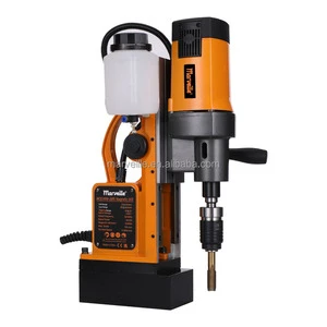 Marveille MW-28RE Magnetic Drill Machine 22-60mm TCT Annular Cutter Used Holes Plastic Steel Carbide Tungsten Carbide Diamond