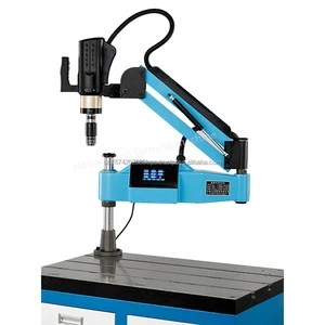 Electric Magnetic Base Servo Motor PLC Tapping Machine 800W 220V Max 16mm Spindle Speed 2-312rpm for Metal Parts