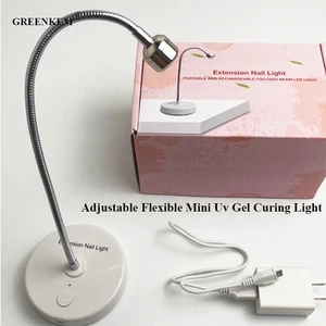 3W Adjustable Flexible Mini Uv Gel Curing Light Cordless Nail Uv Sanitizing Lamp Dryer One Finger Flash Cure Table Nail Lamp