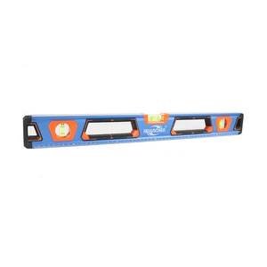 24 Inch Aluminum Spirit Level High Accuracy 90/180 Degree Bubbles Three Readable Shock Resistant Bubbles Spirit Level