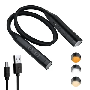 LED Neck Reading Lights, Book Light for Reading in Bed, 3 Colors, 15 Hrs Runtime for Reading, Knitting, Crafting, Repairing