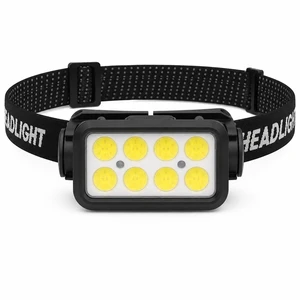 K353 Sensor COB LED Headlamp With Adjustable Headband USB Rechargeable Red Light IPX4 For Camping Hiking Work OEM Factory Supply
