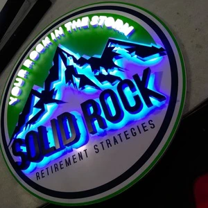 Eye-Catching LED Illuminated Sign Board Store Front Advertising Light for Liquor with Alphabet Letters