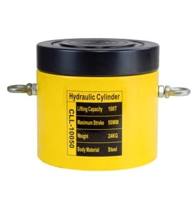 CLL-10050 100-ton Lock Nut Hydraulic Cylinder, High-tonnage Safety Lock, Load Return, Single-acting Jack