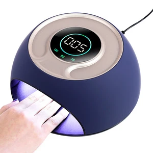 120W UV LED Nail Lamp Gel Light for Nail Polish UV Dryer Machine with 4 Timer Setting Professional Salon Curing Lamp