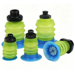 BGI25/34/41/48 Vacuum Suction Cup For Soft Bag Robotic Arm, Food Bag Packaging Bag, Corrugated Three Fold PU Polyurethane