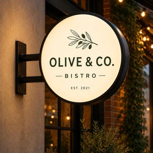 Custom Light Box Sign,Double Sided Light Box, Outdoor Projection Sign, Illuminated Advertising Sign, Custom Shop Sign