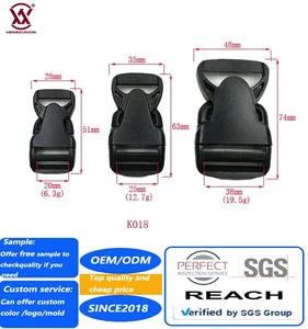 Hiking Climbing Outdoor Bag Accessories Custom 25mm Side Release Clip Plastic Tactical Belt Buckle