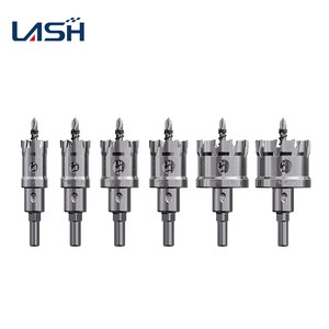 6pcs Per Set Triangular Shank Tungsten Carbide Center Drill Bit Set for Cutting Stainless Steel and Metal Lansheng LS00023