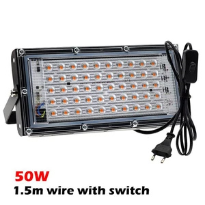 LED Grow Light 50W 100W Full Spectrum Phyto Lamp Greenhouse Hydroponic Plant Growth Seedling Light Lm301b White IP65 Aluminum