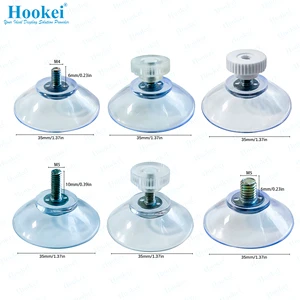 Hot Sale Free Sample Manufacture 35mm Suction Cup With 4.0mm Screw and Nuts