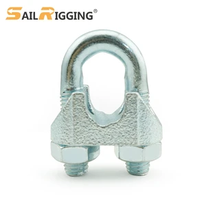 Galvanized Wire Rope Clips Din741 Malleable Zinc Plated Wire Rope Clip Clamp 13mm For Fixing Wire Rope