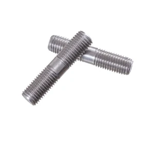 M6 M8 M10 Double End Thread Rod 304 Stainless Steel Lengthen Headless Stud Bolt Screw Tooth Stick Dual Head Threaded Bar GB901