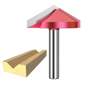 HUHAO 3D V Groove Router Bit Wood V Slotting Cutter Woodworking 6/8 Mm V Grooving Bit Template Engraving Bits 60 90 120 Degree