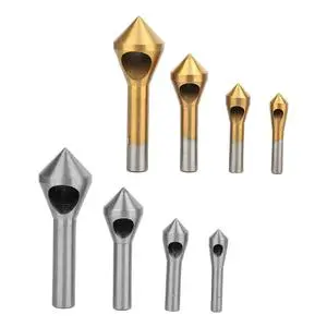 HSS High Speed Steel 90 Degrees Chamfer Cutter Single Inclined Hole Counterbore Countersink Drill Bit