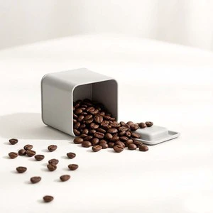 200PCS Full Custom Food Grade Tinplate Metal Tea Tins Airtight Canisters for Tea Candy Coffee Beans Nuts Chocolate Cookies