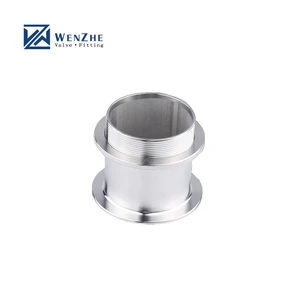 High Pressure Forged Stainless Steel 304 Single-Piece Sleeve Clean Workshop NPT Threaded Through-Wall Bushing Chemical Resistant