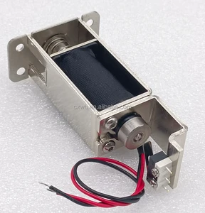 CIXIN Technology U1054 MINI Latch Solenoid for Door Lock DC6V 12W Threaded Mounting with Micro Switch Laser Welding Process