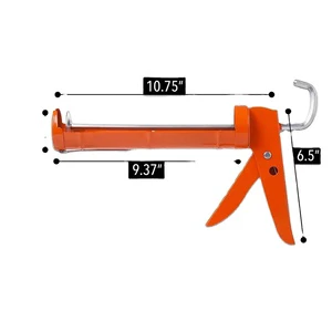 DIY Industrial Caulk Gun Alloy Construction Hand Tool Black Customized Steel Stainless Power Nozzle Handle Gravity Rod Standard