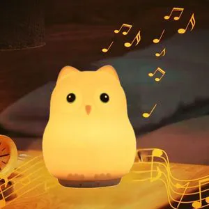 Portable RGB Changing Led Night Light Unicorn Smart Touch Sensor Music Speaker Lamp Baby Rest Sound Machine for Kids